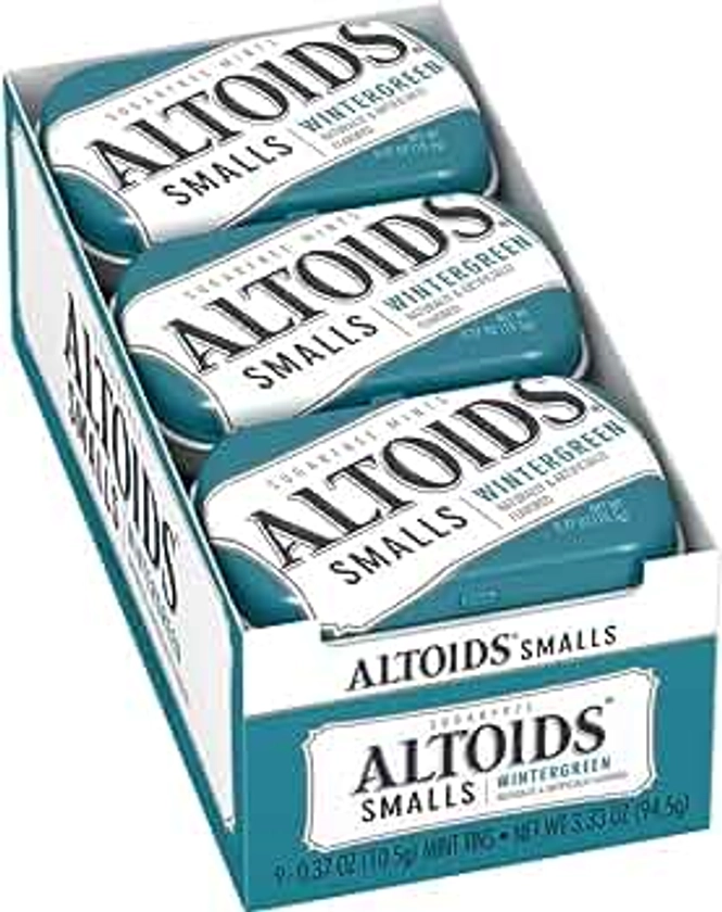 ALTOIDS SMALLS SUGAR FREE WINTERGREEN MINTS, 10.49g TINS by Altoids