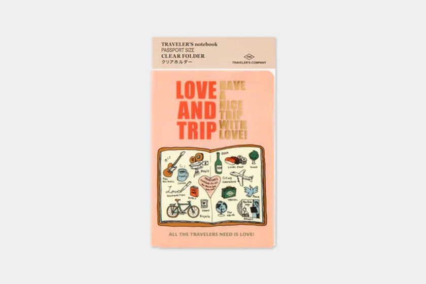 2025 Traveler's Company (TRC) Clear Folder (Passport size) PREORDER