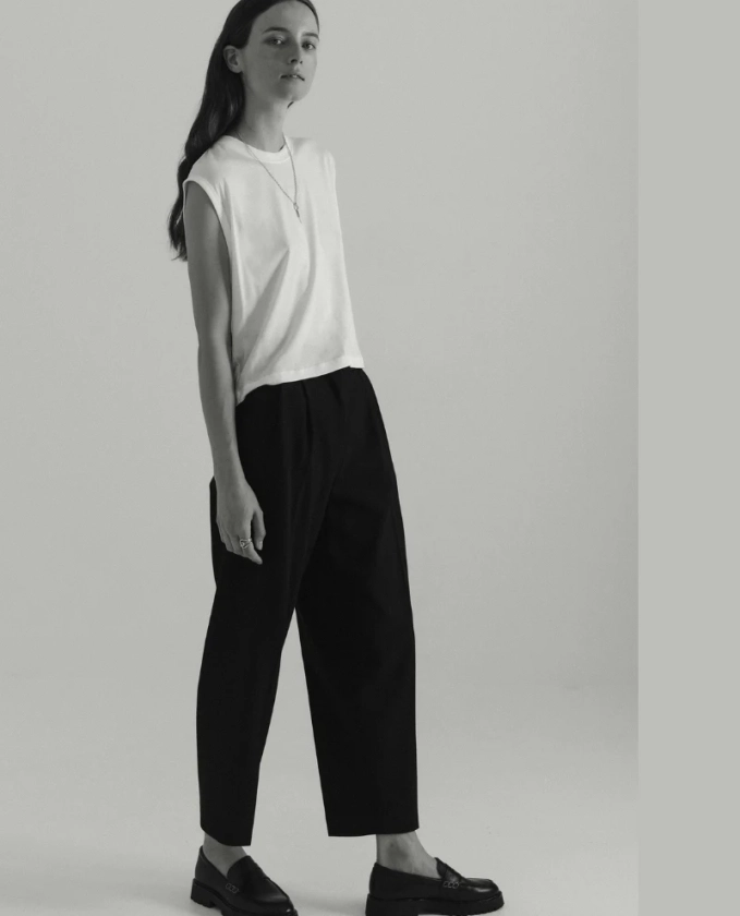 Sessun Trevor Black Tailored Trousers - Biscuit Clothing Ltd