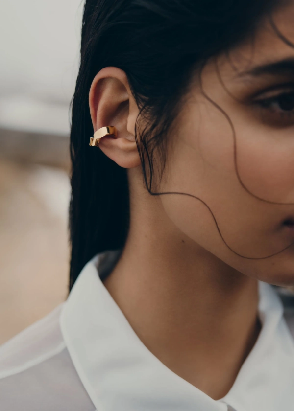 Polène | Earcuff - Éole - 24 carat gold gilded 