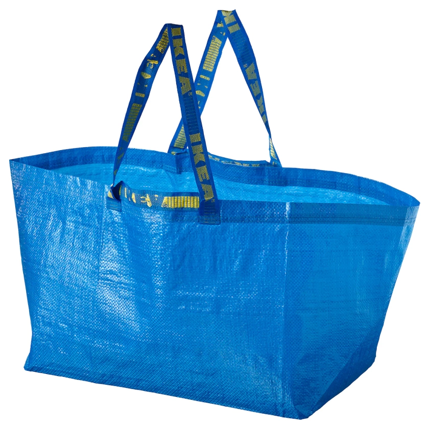 FRAKTA Shopping bag, large - blue 21 ¾x14 ½x13 ¾ "/19 gallon