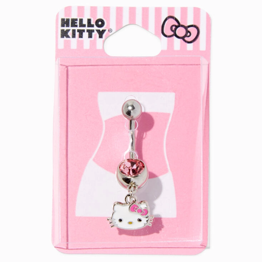 Hello Kitty® Silver 14G Face Dangle Belly Bar