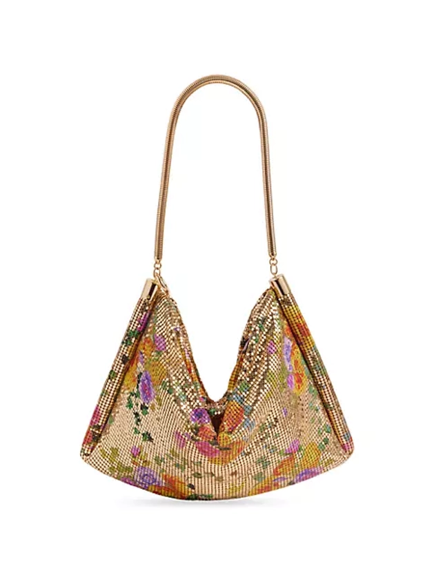 Show Floral Mesh Shoulder Bag