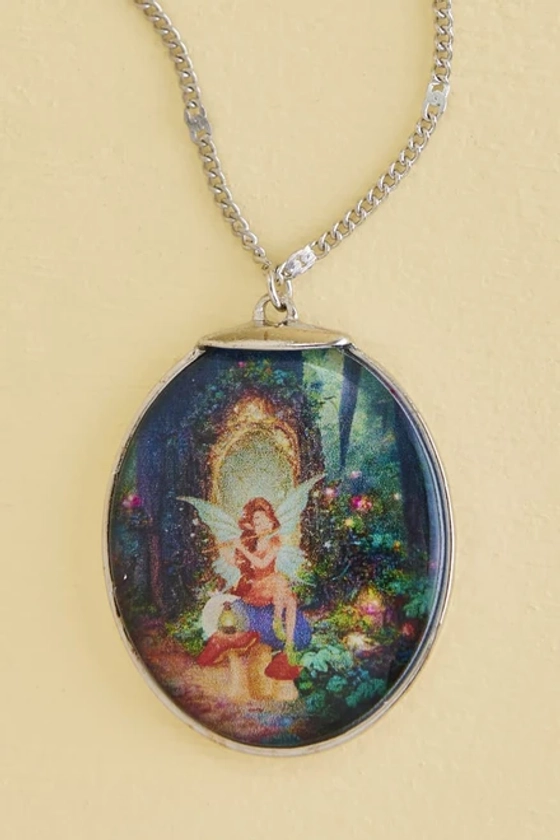 Woodland Fairy Portrait Necklace