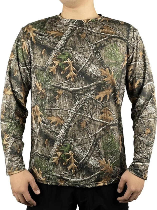 Amazon.com: LOOGU Men’s Hunting Camo Shirt Lightweight, Camouflage Shirts for Men Long Sleeve Shirt for Fishing Hiking Camping : Clothing, Shoes & Jewelry