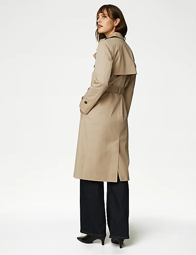 Petite – Trench coupe croisée en coton