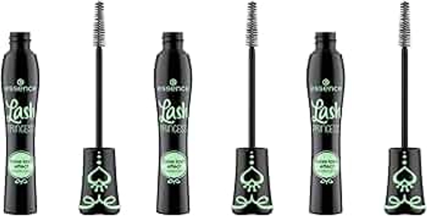 essence Lash Princess False Lash Effect Mascara, Black, Swing, Defining, Extensive, Volume-Shaping, Vegan, Perfume-Free, Pack of 3 (3 x 12 ml)