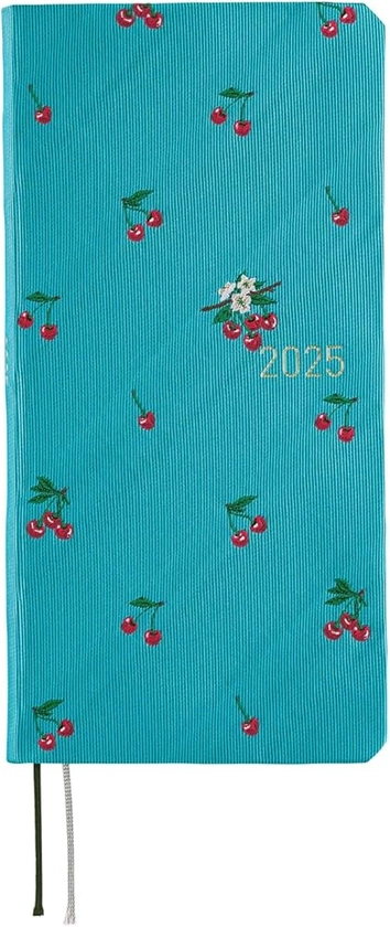 Hobonichi Techo 2025 Weeks [English/Tall and Slim Size/January Start/Planner] Bow & Tie: Cherry