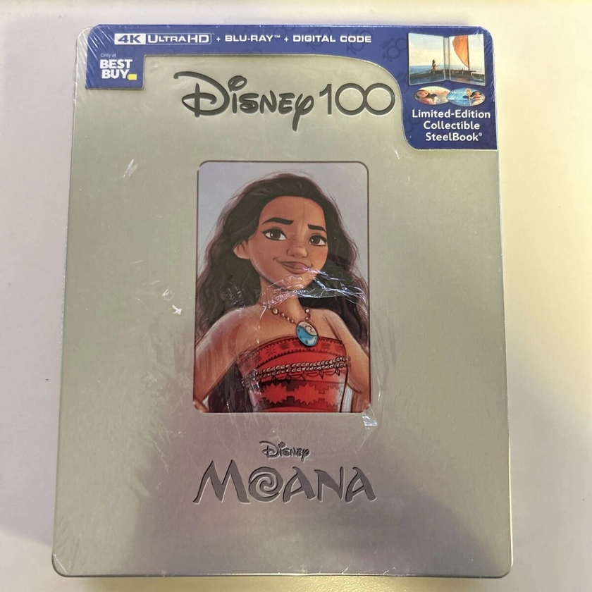 Moana (2016) Disney 100 Best Buy Steelbook (4K UHD + Blu-ray + Digital) Dent #3