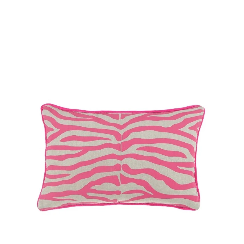 Zebra Cushion Pink 60x40cm
