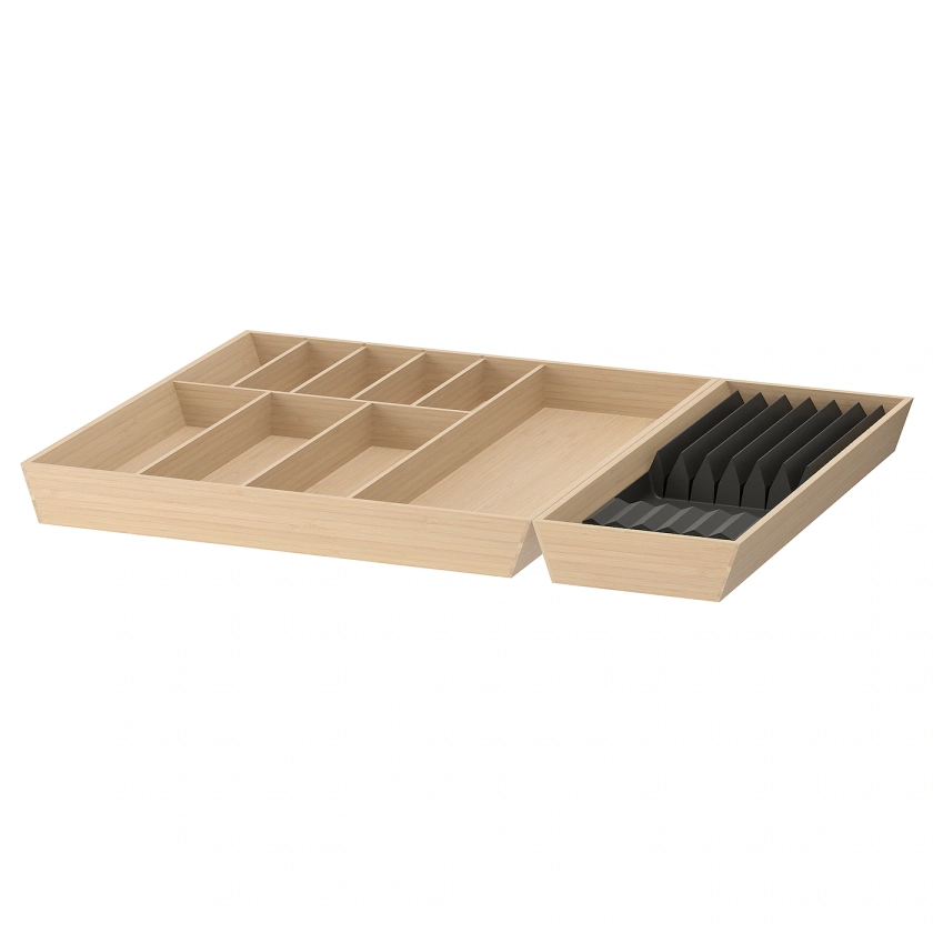 UPPDATERA range-couverts/range-couteaux, bambou clair, 72x50 cm - IKEA