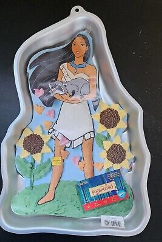 New Vintage Wilton Pocahontas Cake Pan 2105-3700 with topper