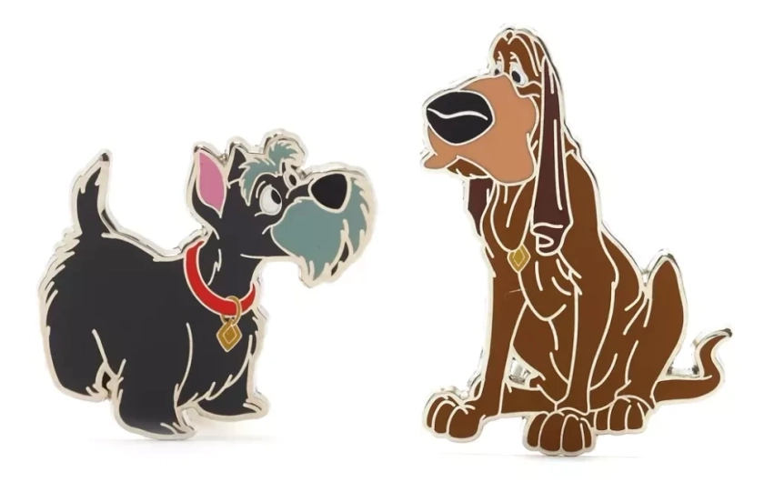 73064 - Jock and Trusty Pin Set - Lady and The Tramp