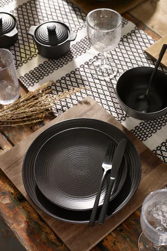 Buy Black Bronx 12 Piece Dinner Set from the Next UK online shop