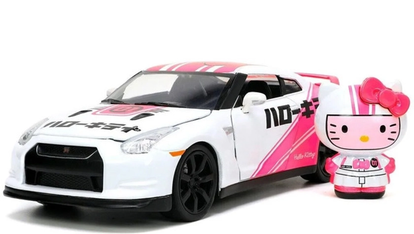 Hello Kitty & `09 Nissan GT-R (R35) - 1:24 Diecast Model