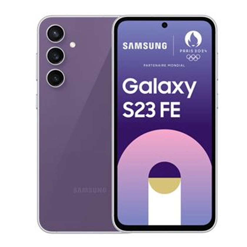 Smartphone Samsung Galaxy S23 FE 5G Double nano SIM 128 Go 6.4" Purple