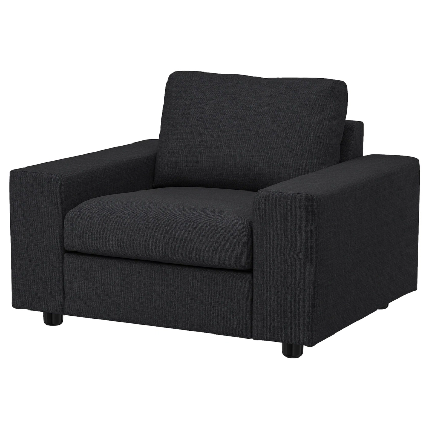 VIMLE fauteuil, av accoudoirs larges/Hillared anthracite - IKEA