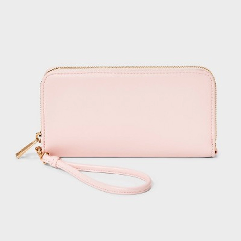 Large Around Zip Wallet - A New Day™ Pink