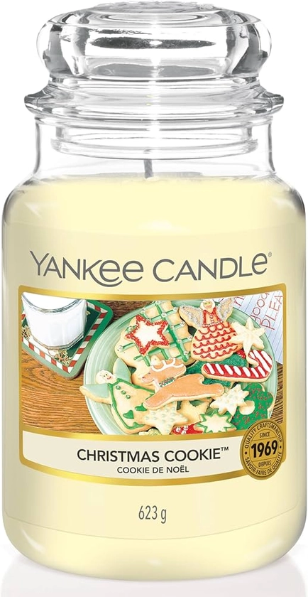 Yankee Candle Scented Candle, Christmas Cookie Large Jar Candle, Long Burning Candles: up to 150 Hours, Perfect Christmas Gifts for Women