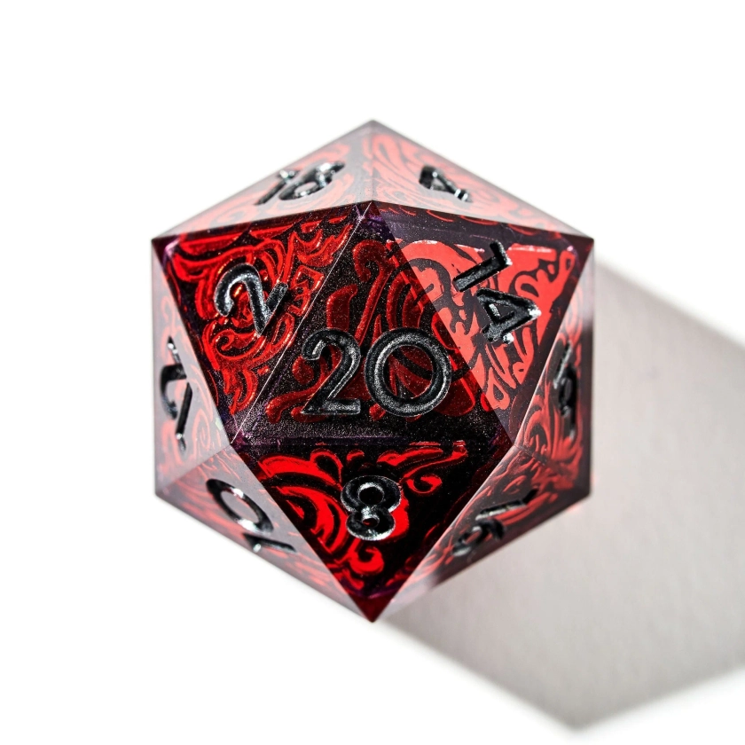 Exsanguinated 7-Piece Iconic Vampire-Themed Dice Set