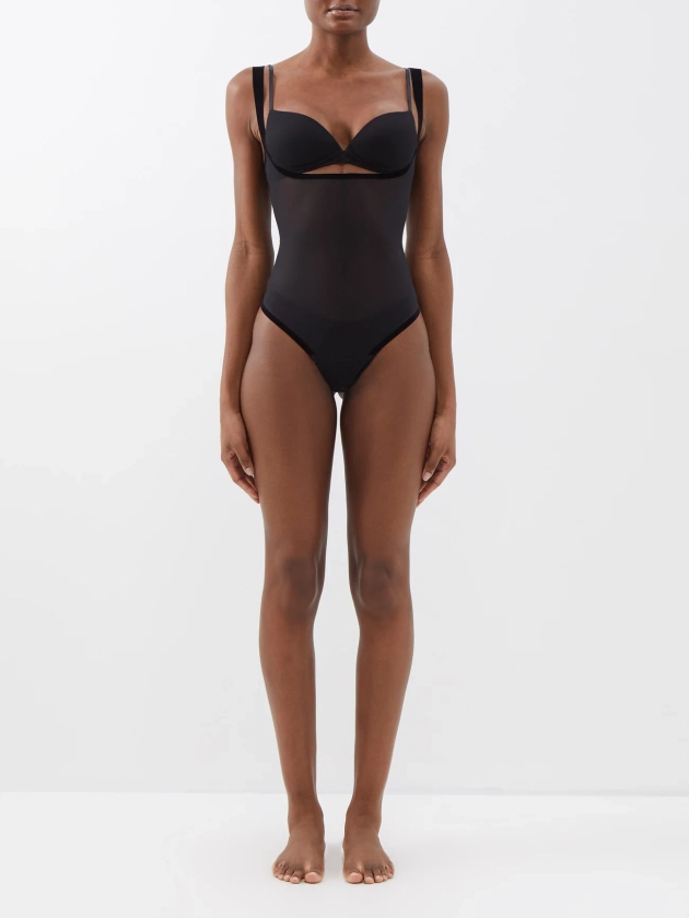 Forming Strong tulle bodysuit