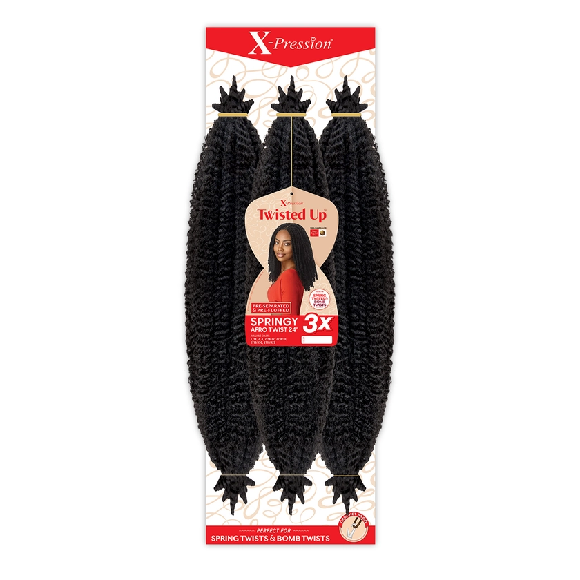 Outre Crochet Braids X-Pression Twisted Up 3X Springy Afro Twist 24"