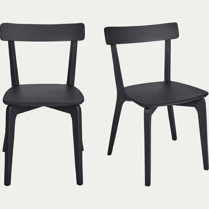SUZIE - Chaise en bois - noir