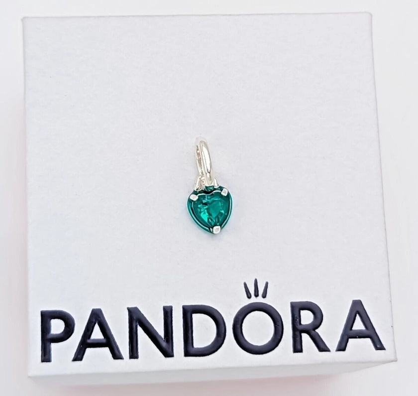 New 100% Authentic PANDORA ME Green Chakra Heart Mini Dangle Charm 793042C03