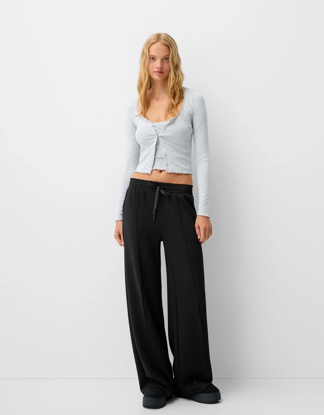 Pantalon wide leg soft