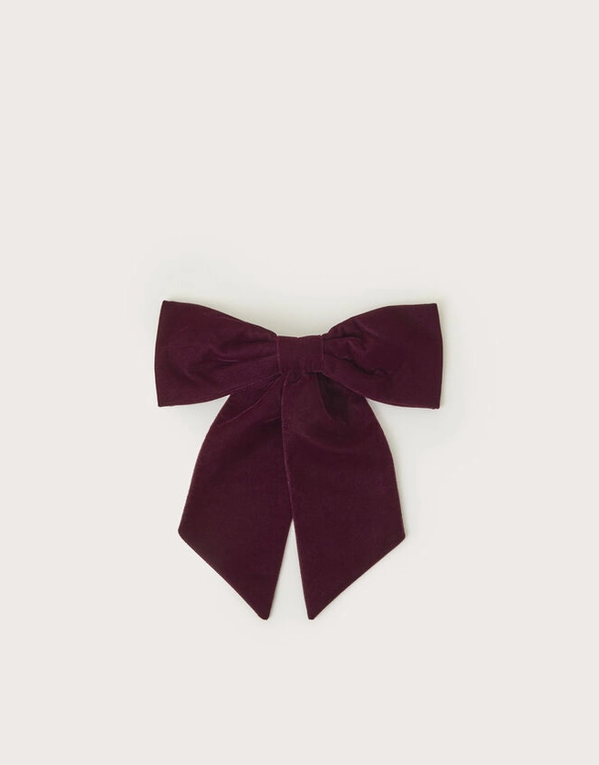 Velvet Bow Hair Clip