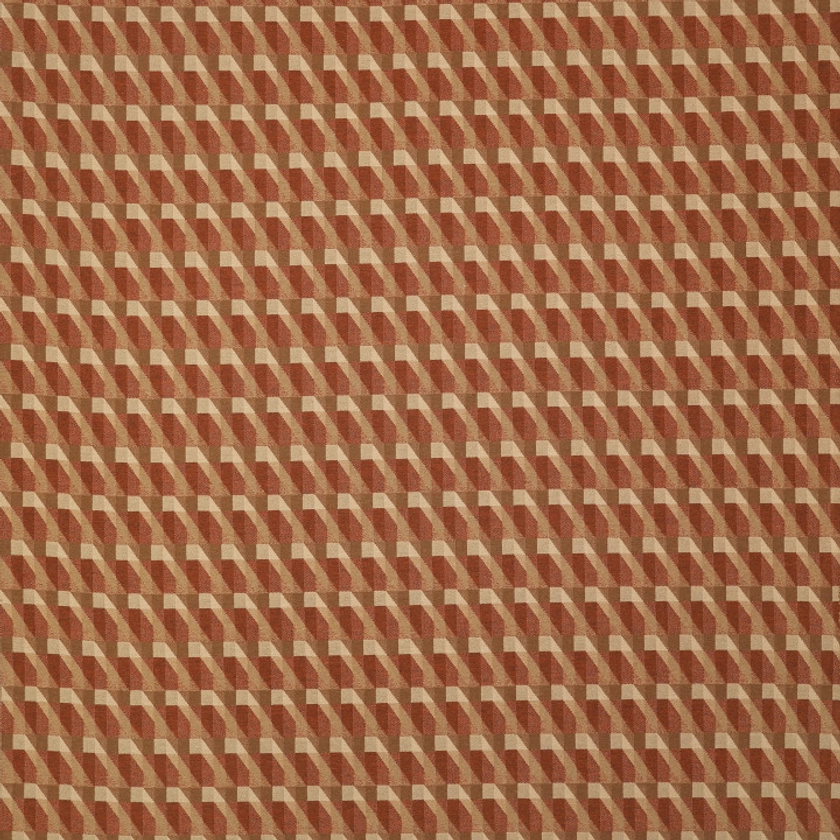 Step FR Conker | Graphic Nature | Sustainable Decorative Weave | Kirkby Design