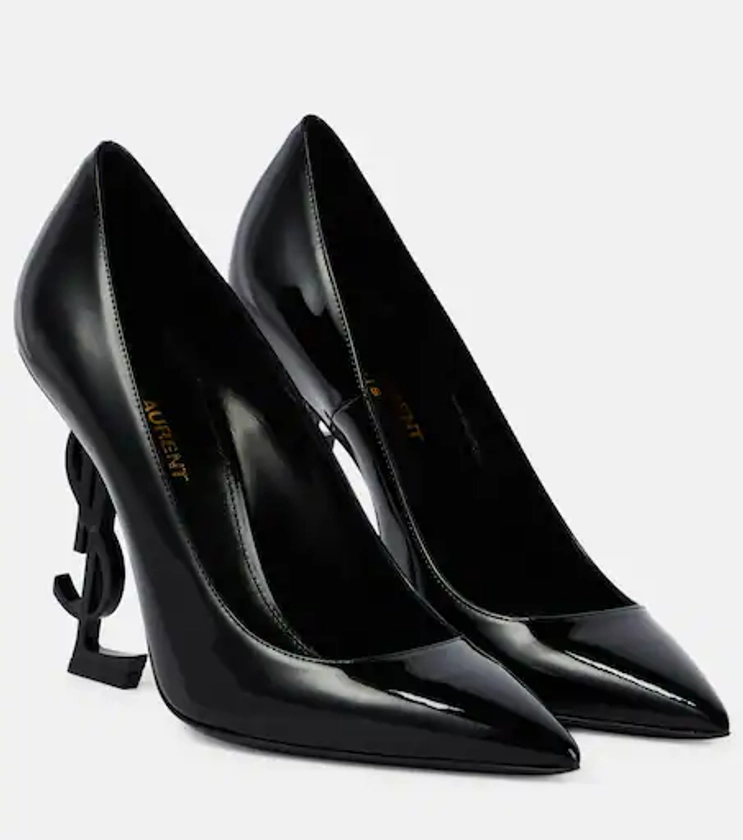 Opyum 110 patent leather pumps in black - Saint Laurent | Mytheresa