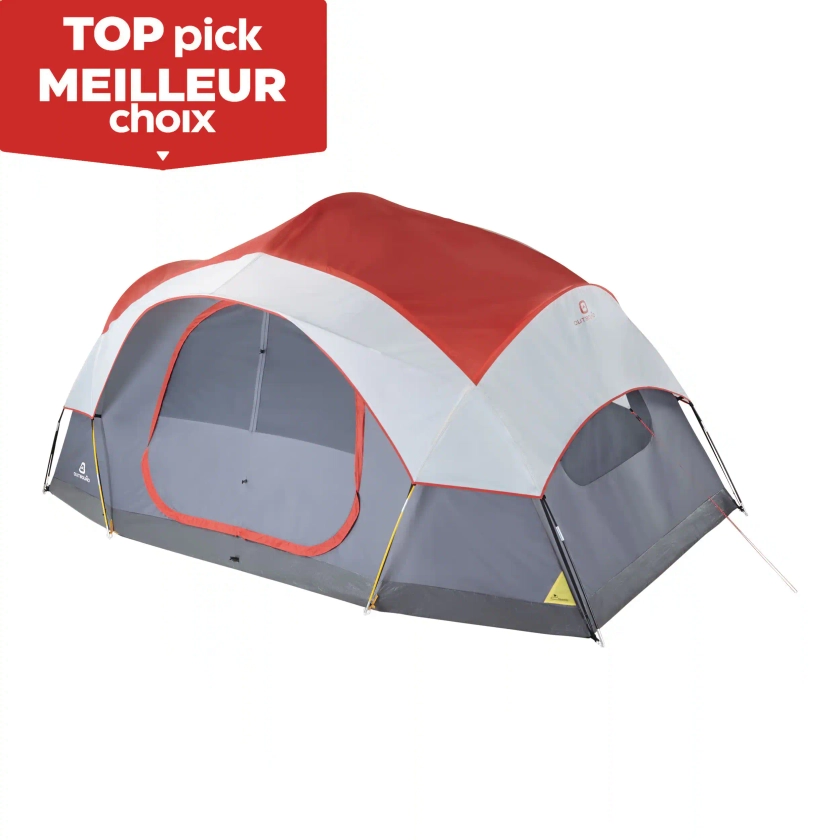 Outbound 3-Season, 8-Person, 2-Room Camping Dome Tent w/ Room Divider, Rain Fly & Carry Bag | Canadian Tire