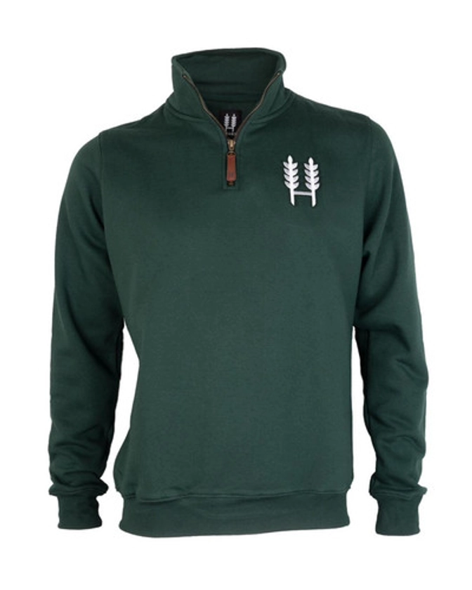 Original 1/4 Zip Sweatshirt - Forest Green | Hexby