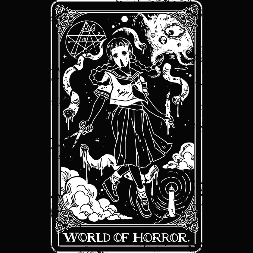 World of Horror - Ominous Tarot Long-Sleeved Shirt - Fangamer