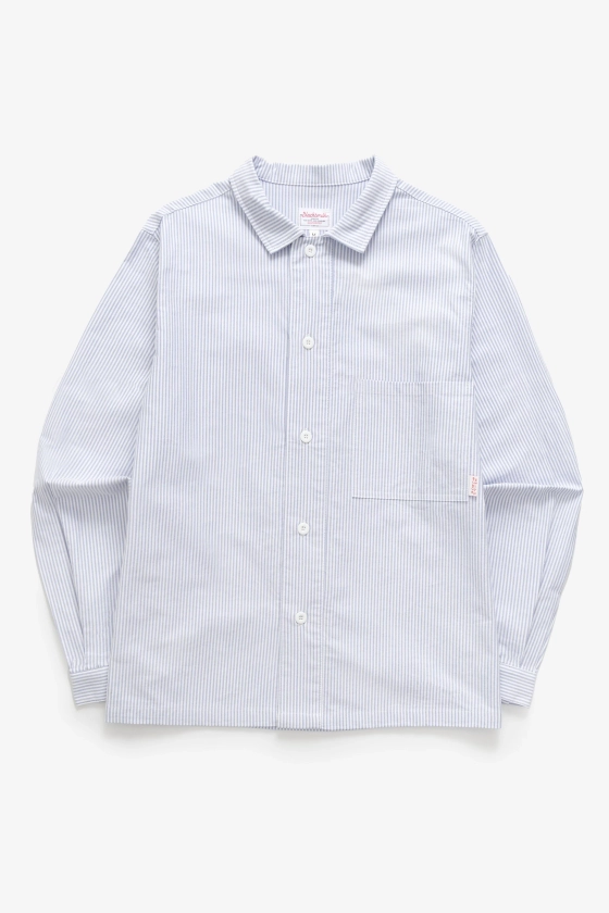 Blacksmith - 'Boxford' Utility Shirt - Blue Stripe