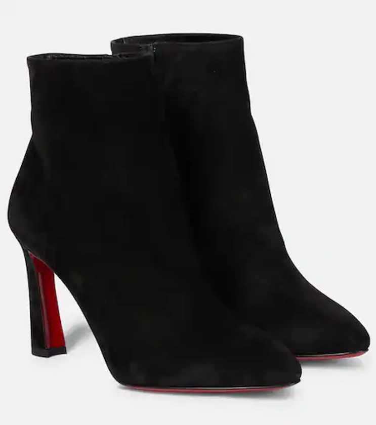 Eleonor 85 suede ankle boots in black - Christian Louboutin | Mytheresa