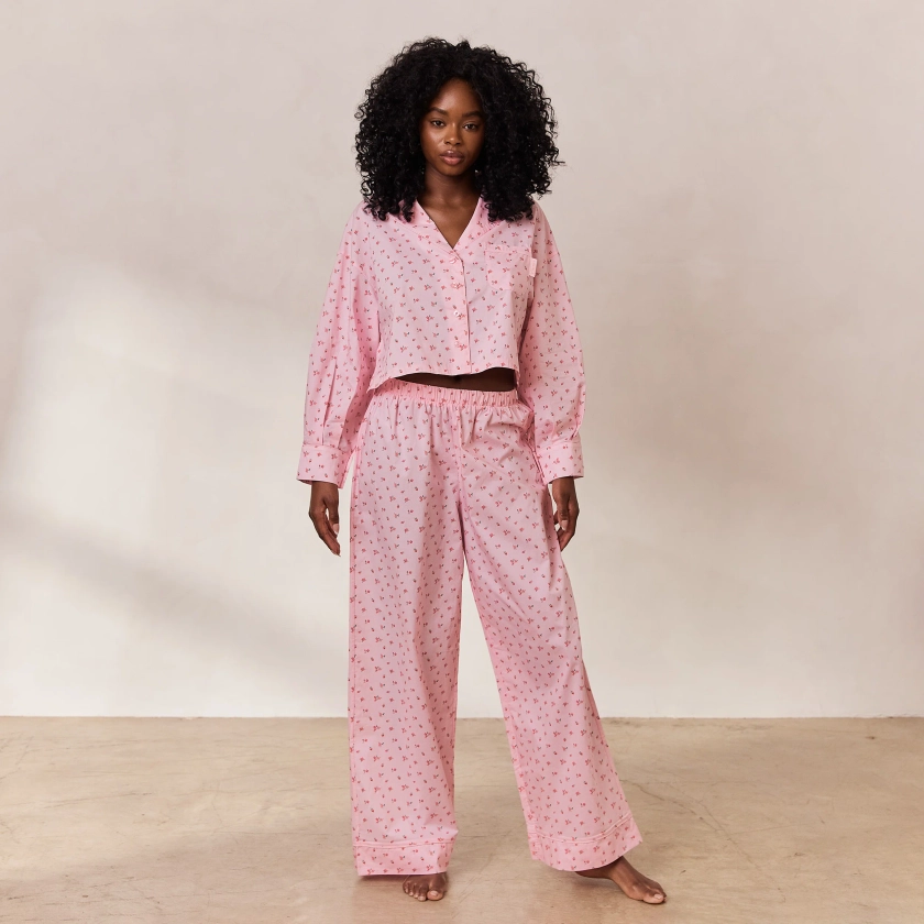 Breakfast Club Pyjama Bottoms - Pink Print