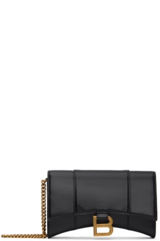 Balenciaga - Black XS Hourglass Shoulder Bag