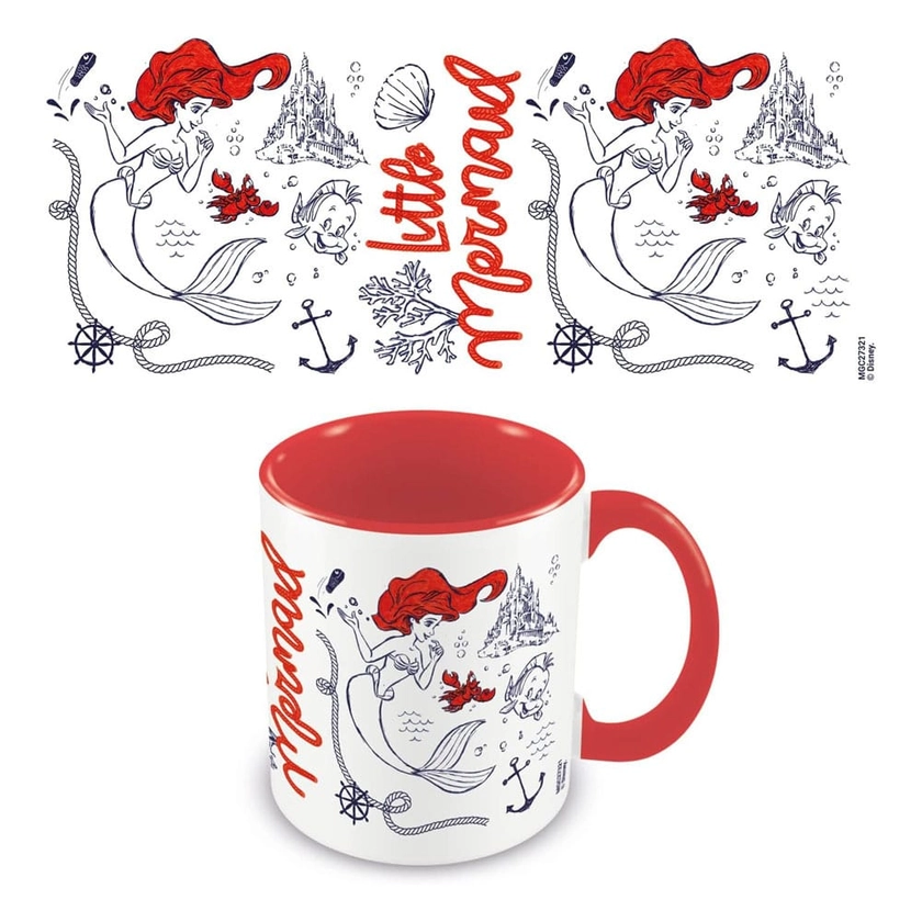 Mug Rouge La Petite Sirène - Disney