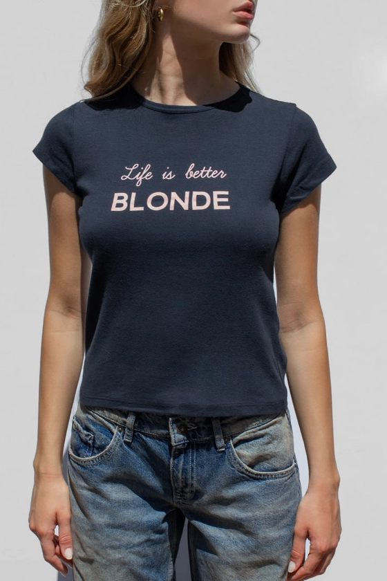 Life is better Blonde t-shirt