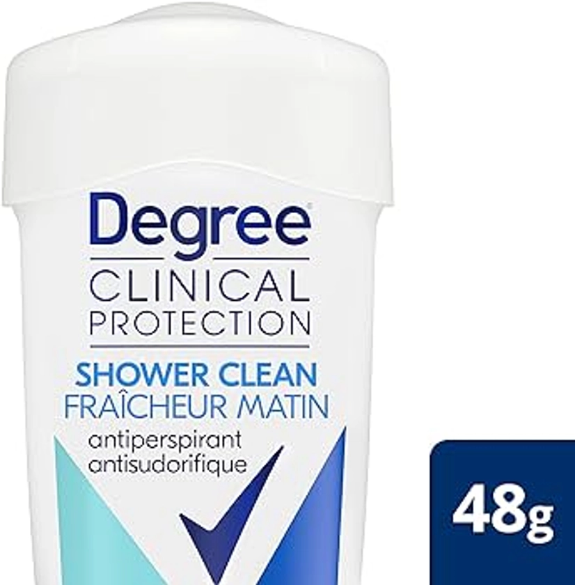 Degree Clinical Protection Antiperspirant Stick Deodorant for Women for 72H Sweat & Odour Protection Shower Clean with advanced technology 48 g