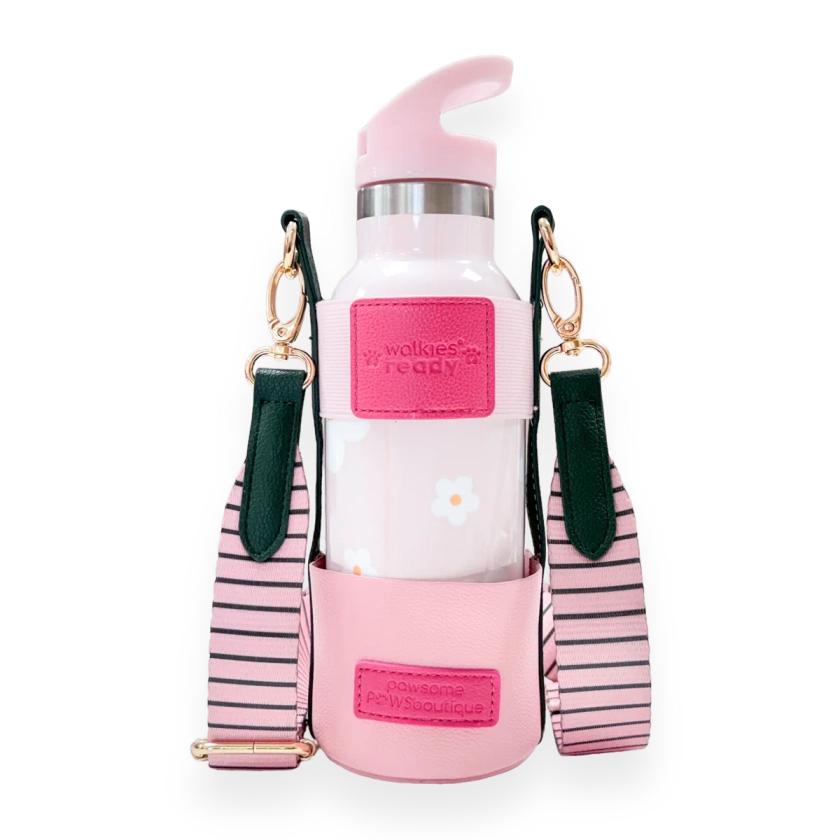 Water Bottle Holder - Walkies Ready® Pink/Green