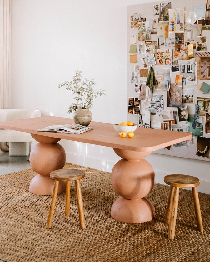 Creating A Sculptural Dining Table (Using Plant Pots!) | Collective Gen