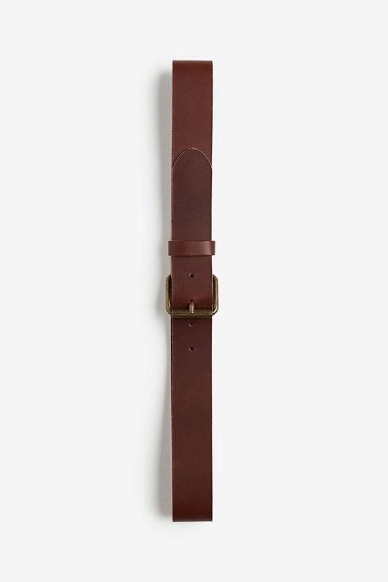 Leather belt - Brown - Men | H&M GB