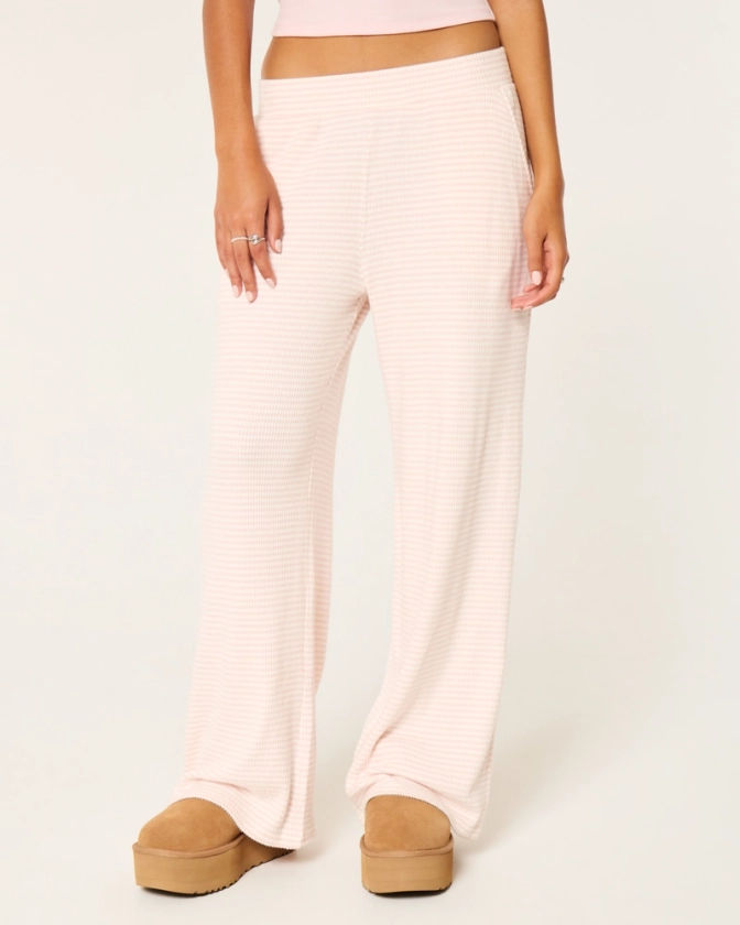 Women's Cozy Ribbed Baggy Pants | Women's Bottoms | HollisterCo.com