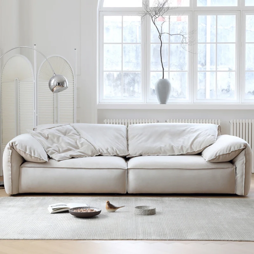 Dumbo Wabi-Sabi Beige Frosted Sofa