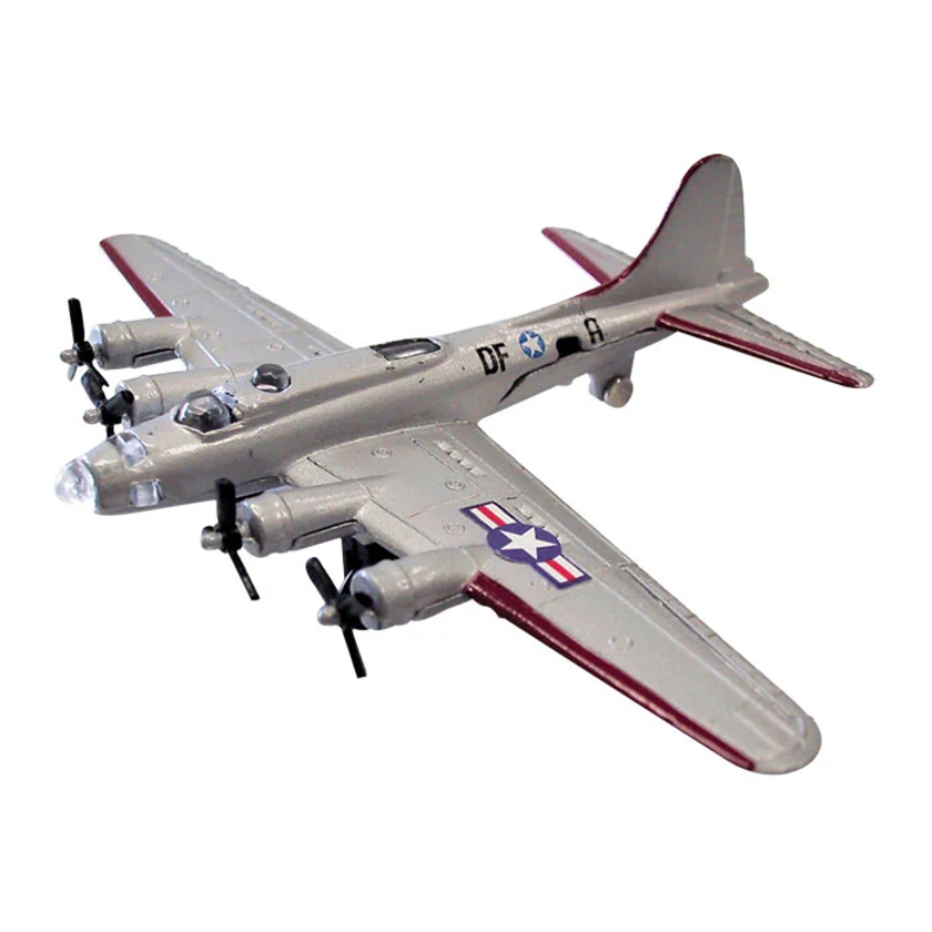 Kids Diecast Metal B-17 Flying Fortress Silver | InAir Diecast