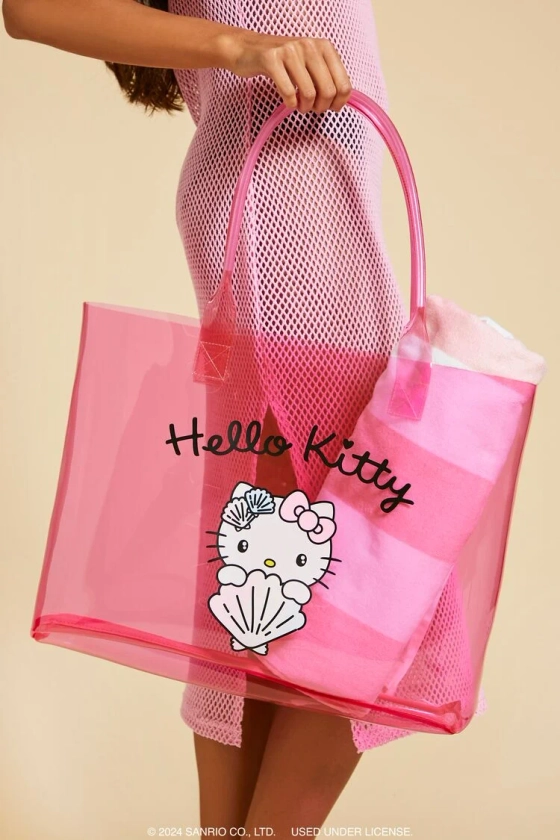 Seashell Hello Kitty Jelly Tote Bag | Forever 21