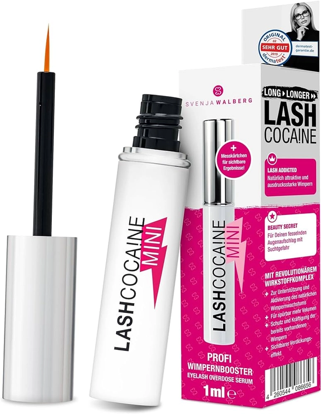 Mini LASHCOCA!NE eyelash growth serum for longer, fuller lashes | Vegan lash enhancing test winner for eyelash extensions by Svenja Walberg